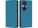 Custodia Per Telefono Cellulare Per Ulefone Note 17 Pro, Flip Cover In Finto Cuoio Antiurto Magnetica Con Supporto Blu