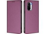 Custodia In Pelle Per Xiaomi Poco F3/Redmi K40/K40 Pro, Custodia Flip Magnetica In Finto Cuoio Con Supporto Viola
