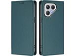 Custodia Per Tecno Pova 7 Curve 5G 2025, Flip Cover In Finto Cuoio Antiurto Con Custodia Magnetica E Supporto Verde
