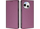 Custodia In Pelle Per Sharp Aquos Sense9, Custodia Magnetica In Finto Cuoio Con Supporto Viola
