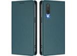 Custodia In Pelle Per Xiaomi Mi CC9 / Mi 9 Lite, Flip Case Magnetico In Finto Cuoio Con Supporto Verde