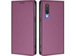 Custodia Per Xiaomi Mi CC9 / Mi 9 Lite, Flip Cover In Finto Cuoio Antiurto Magnetica Con Supporto Viola