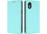 Custodia In Pelle Per Samsung Galaxy Xcover7, Flip Case Magnetico In Finto Cuoio Con Supporto Verde Menta