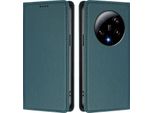 Custodia In Pelle Per Xiaomi 13 Ultra, Flip Case Magnetico In Finto Cuoio Con Supporto Verde