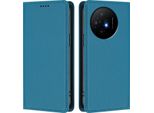 Custodia Per Telefono Cellulare Per Tcl 50 Xl/Tcl 50 Xl Nxtpaper, Custodia Magnetica Antiurto Con Supporto In Finto Cuoio Flip Cover Blu