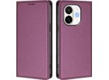 Custodia In Pelle Per Tecno Spark 30C 5G/Pop 9 5G, Custodia Flip Magnetica In Finto Cuoio Con Supporto Viola