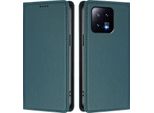 Custodia In Pelle Per Xiaomi 13, Flip Case Magnetico In Finto Cuoio Con Supporto Verde