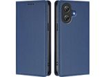 Custodia In Pelle Per Ulefone Note 21, Flip Case Magnetico In Finto Cuoio Con Supporto Blu Scuro