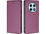 Custodia In Pelle Per Xiaomi Redmi Note 15 4G, Custodia Flip Magnetica In Finto Cuoio Con Supporto Viola