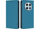 Custodia Per Xiaomi Redmi Note 15 4G, Custodia Magnetica Antiurto Con Supporto In Finto Cuoio Flip Cover Blu