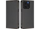 Custodia In Pelle Per Ulefone Note 20 Pro, Flip Case Magnetico In Finto Cuoio Con Supporto Nero
