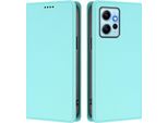 Custodia In Pelle Per Xiaomi Redmi Note 12 4G, Custodia Flip Magnetica In Finto Cuoio Con Supporto Verde Menta