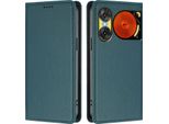 Custodia Per Telefono Cellulare Per Zte Nubia Music 2, Custodia Magnetica Antiurto Con Supporto In Finto Cuoio Flip Cover Verde