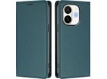 Custodia In Pelle Per Tecno Spark 30C 5G/Pop 9 5G, Custodia Flip Magnetica In Finto Cuoio Con Supporto Verde