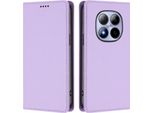 Custodia Per Xiaomi Redmi Note 15 Pro 4G, Custodia Magnetica Antiurto Con Supporto In Finto Cuoio Flip Cover Viola