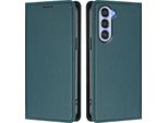 Custodia Per Telefono Cellulare Per Zte Nubia S, Flip Cover In Finto Cuoio Antiurto Magnetica Con Supporto Verde