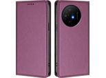 Custodia In Pelle Per Tcl 50 Xl/Tcl 50 Xl Nxtpaper, Custodia Flip Magnetica In Finto Cuoio Con Supporto Viola