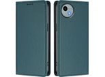 Custodia In Pelle Per Sharp Aquos Wish4, Custodia Magnetica In Finto Cuoio Con Supporto Verde