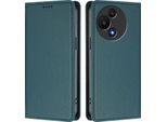 Custodia Per Telefono Cellulare Per Tcl 60 Se Nxtpaper, Custodia Magnetica Antiurto Con Supporto In Finto Cuoio Flip Cover Verde