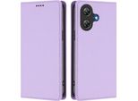 Custodia Per Telefono Cellulare Per Ulefone Note 21, Flip Cover In Finto Cuoio Antiurto Magnetica Con Supporto Viola