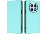 Custodia In Pelle Per Xiaomi Redmi Note 15 4G, Custodia Flip Magnetica In Finto Cuoio Con Supporto Verde Menta