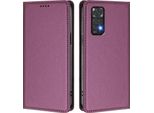 Custodia Per Xiaomi Redmi Note 11S/Note 11 4G, Flip Cover In Finto Cuoio Antiurto Magnetica Con Supporto Viola