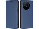 Custodia In Pelle Per Tcl 50 Xl/Tcl 50 Xl Nxtpaper, Custodia Flip Magnetica In Finto Cuoio Con Supporto Blu Scuro