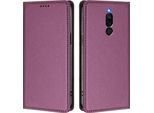 Custodia Per Xiaomi Redmi 8/Redmi 8A, Flip Cover In Finto Cuoio Antiurto Magnetica Con Supporto Viola