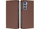 Custodia Per Telefono Cellulare Per Zte Nubia S, Flip Cover In Finto Cuoio Antiurto Magnetica Con Supporto Marrone