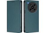 Custodia Per Telefono Cellulare Per Zte Blade V70 Max/Nubia V70 Max,Poliuretanoleather Flip Cover Custodia Magnetica Antiurto Con Supporto Verde
