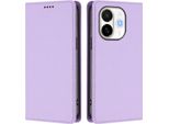 Custodia In Pelle Per Tecno Spark 30C 5G/Pop 9 5G, Custodia Flip Magnetica In Finto Cuoio Con Supporto Viola Chiaro