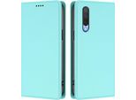 Custodia In Pelle Per Xiaomi Mi Cc9E / Mi A3, Flip Case Magnetico In Finto Cuoio Con Supporto Verde Menta