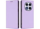 Custodia Per Xiaomi Redmi Note 14 Pro 4G, Custodia Magnetica Antiurto Con Supporto In Finto Cuoio Flip Cover Viola