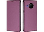 Custodia Per Xiaomi Mi 10T Lite, Custodia Magnetica Antiurto Con Supporto In Finto Cuoio Flip Cover Viola