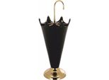 Casa Padrino Portaombrelli Nero/Oro H. 66 Cm - Accessori