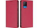 Custodia Per Telefono Cellulare Per Oppo A54 4G/A54S/A55 5G/A16/A16S/A55S 5G/A53S 5G/A56 5G, Custodia In Finto Cuoio Flip Cover Antiurto Magnetica Con Stand Rosso
