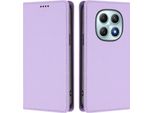 Custodia In Pelle Per Xiaomi Redmi Note 15 4G, Custodia Flip Magnetica In Finto Cuoio Con Supporto Viola Chiaro