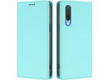 Custodia In Pelle Per Xiaomi Mi CC9 / Mi 9 Lite, Custodia Flip Magnetica In Finto Cuoio Con Supporto Verde Menta