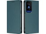 Custodia Per Cellulare Per Tcl 50 5G/TCL 50 Xe/Tcl 50 Xe Nxtpaper, Custodia Magnetica Antiurto Flip Cover In Finto Cuoio Con Supporto Verde