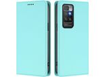 Custodia In Pelle Per Xiaomi Redmi 10 4G, Custodia Flip Magnetica In Finto Cuoio Con Supporto Verde Menta