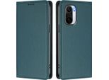 Custodia In Pelle Per Xiaomi Poco F3/Redmi K40/K40 Pro, Custodia Magnetica In Finto Cuoio Con Supporto Verde