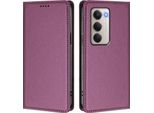 Custodia Per Xiaomi Redmi 15 5G/4G, Flip Cover In Finto Cuoio Antiurto Magnetica Con Supporto Viola