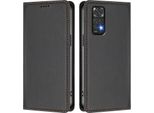 Custodia Per Xiaomi Redmi Note 11S/Note 11 4G, Flip Cover In Finto Cuoio Antiurto Magnetica Con Supporto Nero