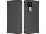 Custodia In Pelle Per Xiaomi 12T / Xiaomi 12T Pro, Flip Case Magnetico In Finto Cuoio Con Supporto Nero