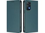 Custodia Per Xiaomi Redmi Note 11 Pro 5G/4G/Note 12 Pro 4G, Flip Cover In Finto Cuoio Antiurto Magnetica Con Supporto Verde