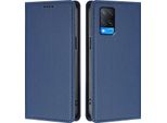 Custodia Per Telefono Cellulare Per Oppo A54 4G/A54S/A55 5G/A16/A16S/A55S 5G/A53S 5G/A56 5G, Custodia In Finto Cuoio Flip Cover Antiurto Magnetica Con Supporto Blu Scuro