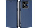 Custodia Per Cellulare Per Zte Blade V60 Vita/V60 Design/Axon 60 Lite,Poliuretanoleather Flip Cover Custodia Magnetica Antiurto Con Supporto Blu Scuro