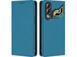 Custodia Per Telefono Cellulare Per Zte Nubia Neo 3 Gt, Flip Cover In Finto Cuoio Antiurto Custodia Magnetica Con Supporto Blu