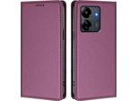 Custodia In Pelle Per Xiaomi Poco M6 5G/C65/Redmi 13C, Custodia Flip Magnetica In Finto Cuoio Con Supporto Viola