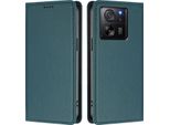 Custodia In Pelle Per Xiaomi 13T / Xiaomi 13T Pro, Custodia Magnetica In Finto Cuoio Con Supporto Verde